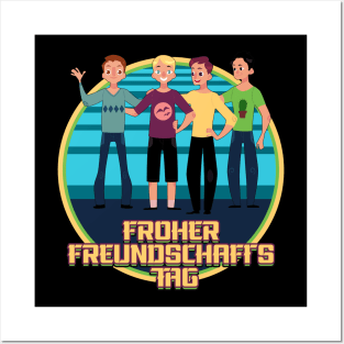 froher freundschafts tag Posters and Art